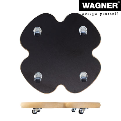 13" Black Clover Decor Plant Caddy