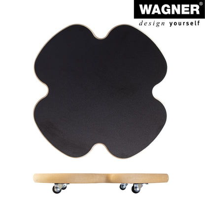 13" Black Clover Decor Plant Caddy