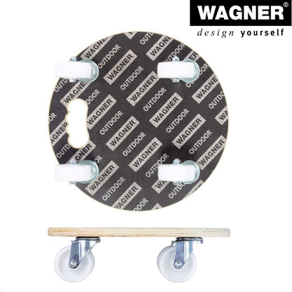 15" Black Round MaxiGrip Plant Caddy