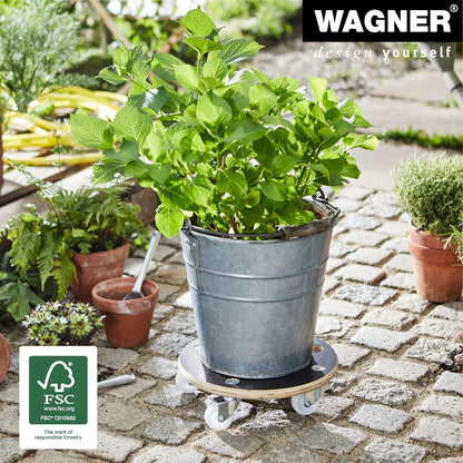 15" Black Round MaxiGrip Plant Caddy