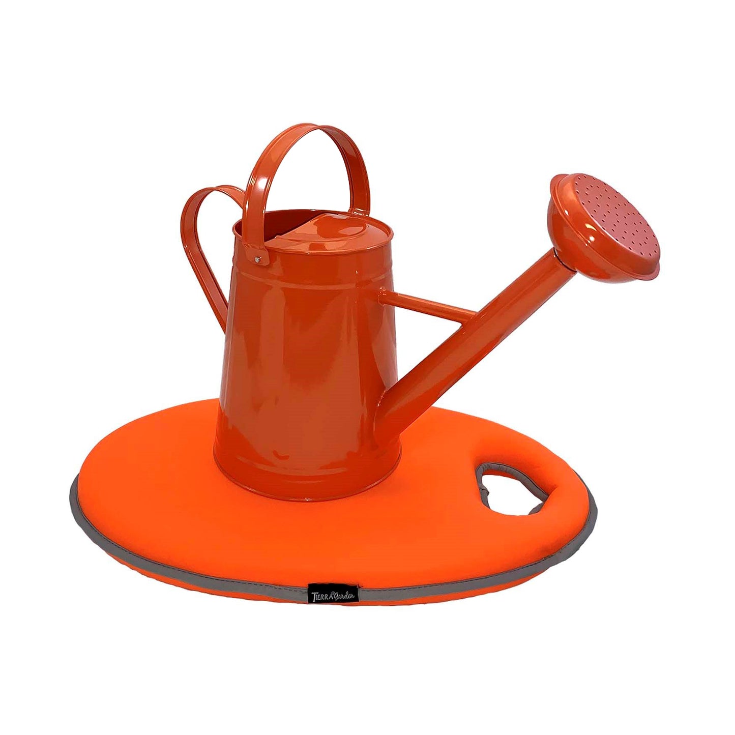 1.2 gal Orange Metal Watering Can/Memory Foam Kneel Cushion