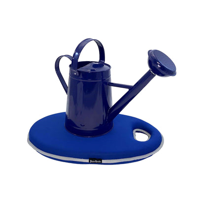 1.2 gal Blue Metal Watering Can/Memory Foam Kneel Cushion