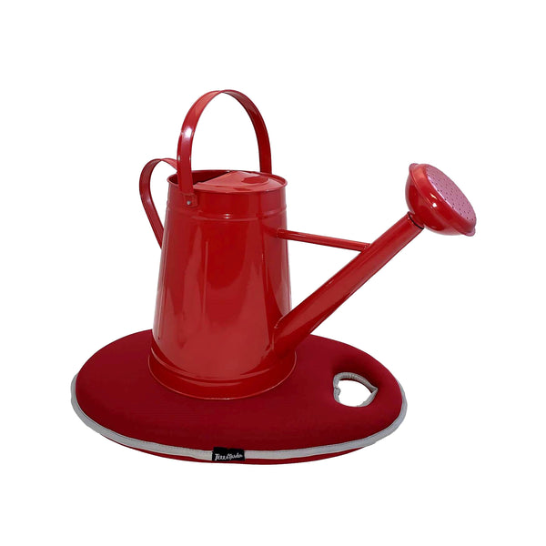 2.1 gal Red Metal Watering Can/Memory Foam Kneel Cushion