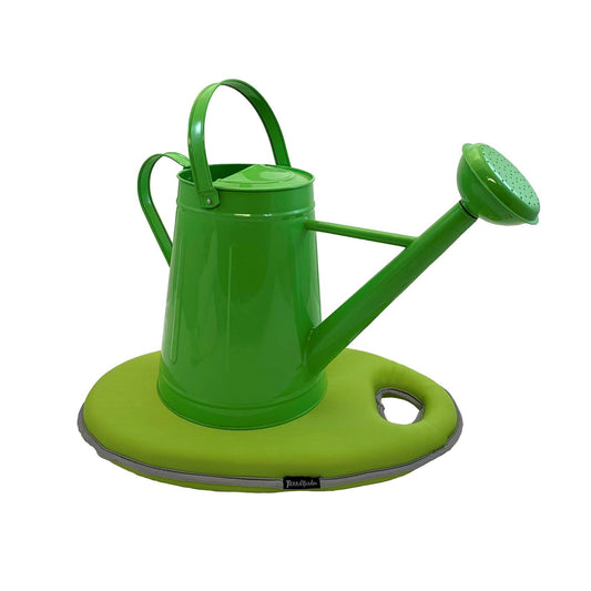 2.1 gal Green Metal Watering Can/Memory Foam Kneel Cushion