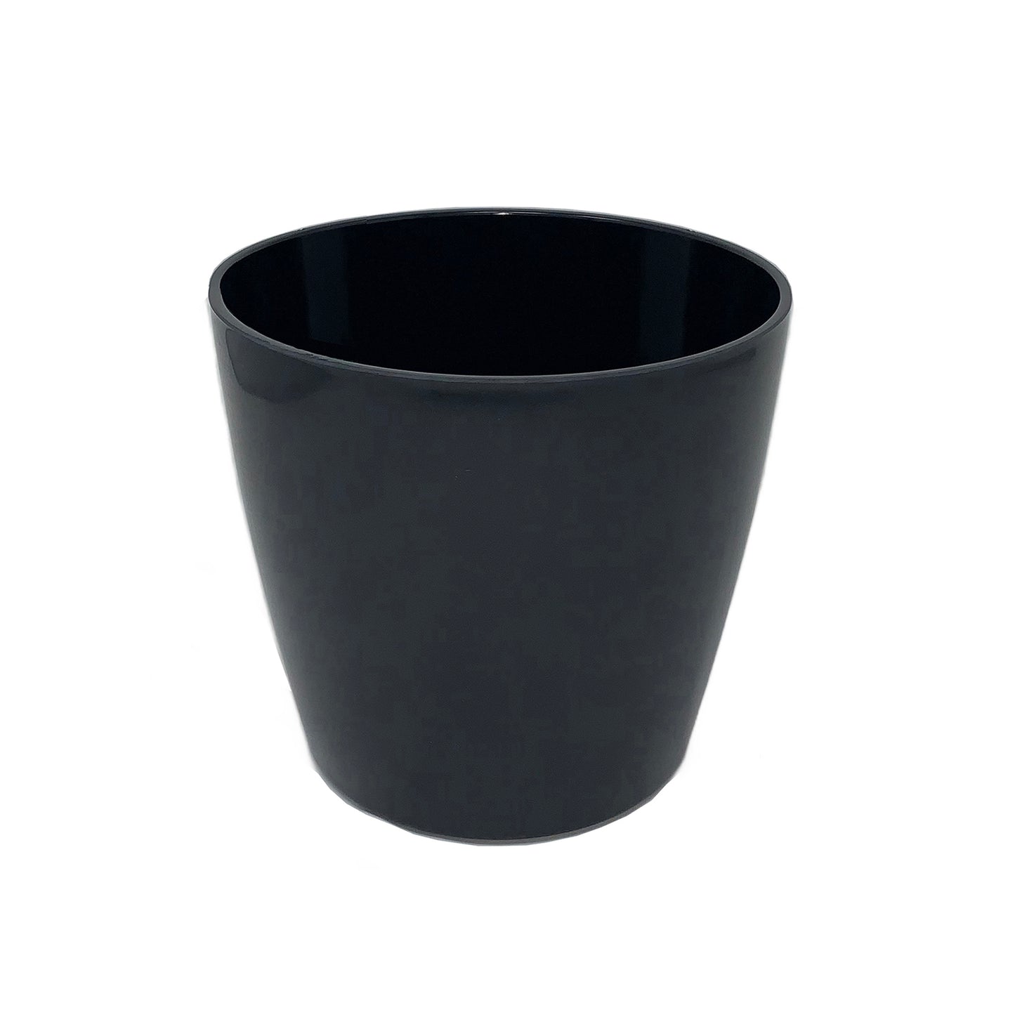 5" Black Round Self-Watering Bamboo Pot