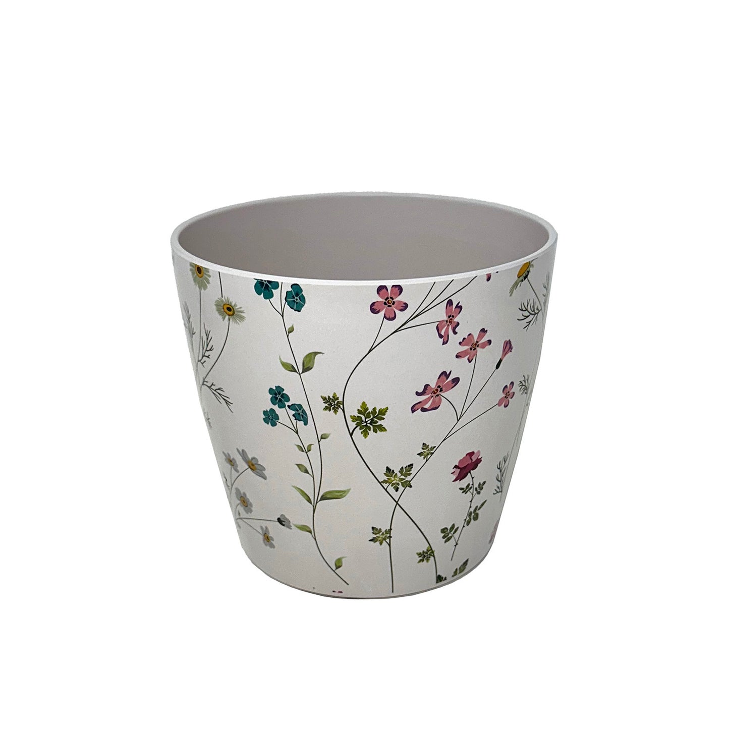 5" Wildflower Round Self-Watering Bamboo Pot