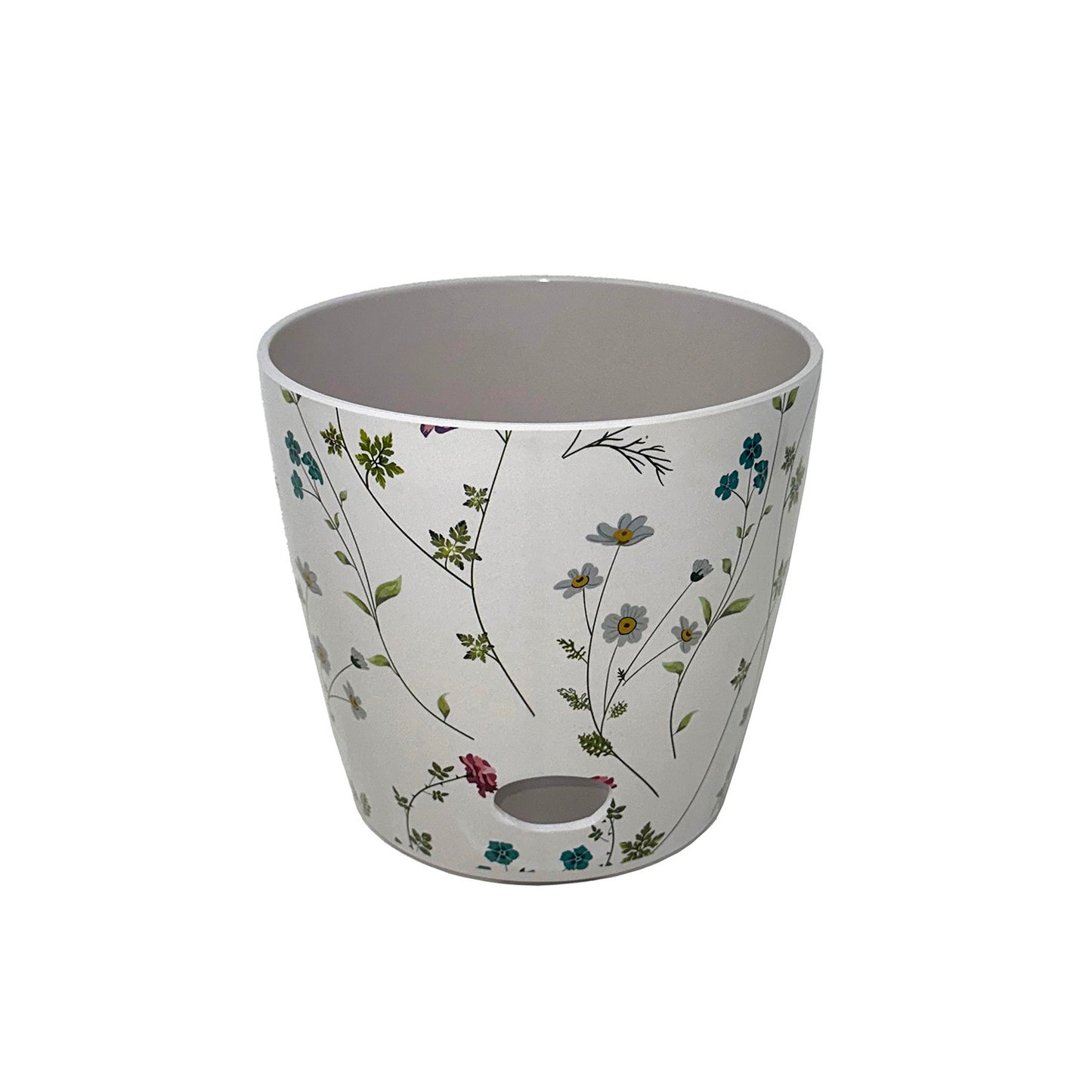 5" Wildflower Round Self-Watering Bamboo Pot