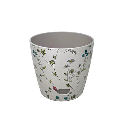 5" Wildflower Round Self-Watering Bamboo Pot