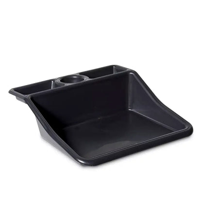 Compact Tidy Tray Black with Shelf