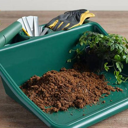 Compact Tidy Tray Green with Shelf