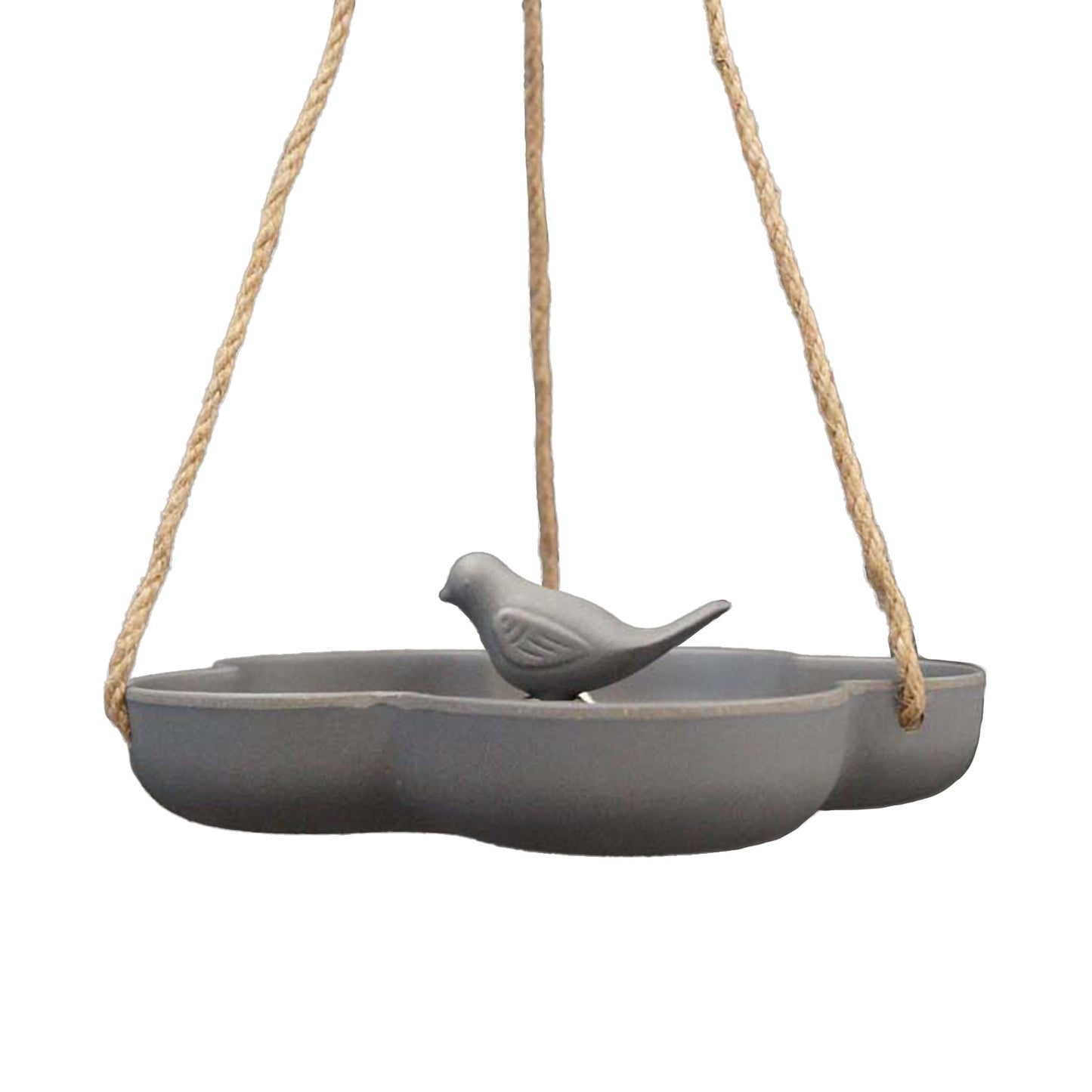 9.2" Anthracite Hanging Bird Bath/Feeder - Bamboo