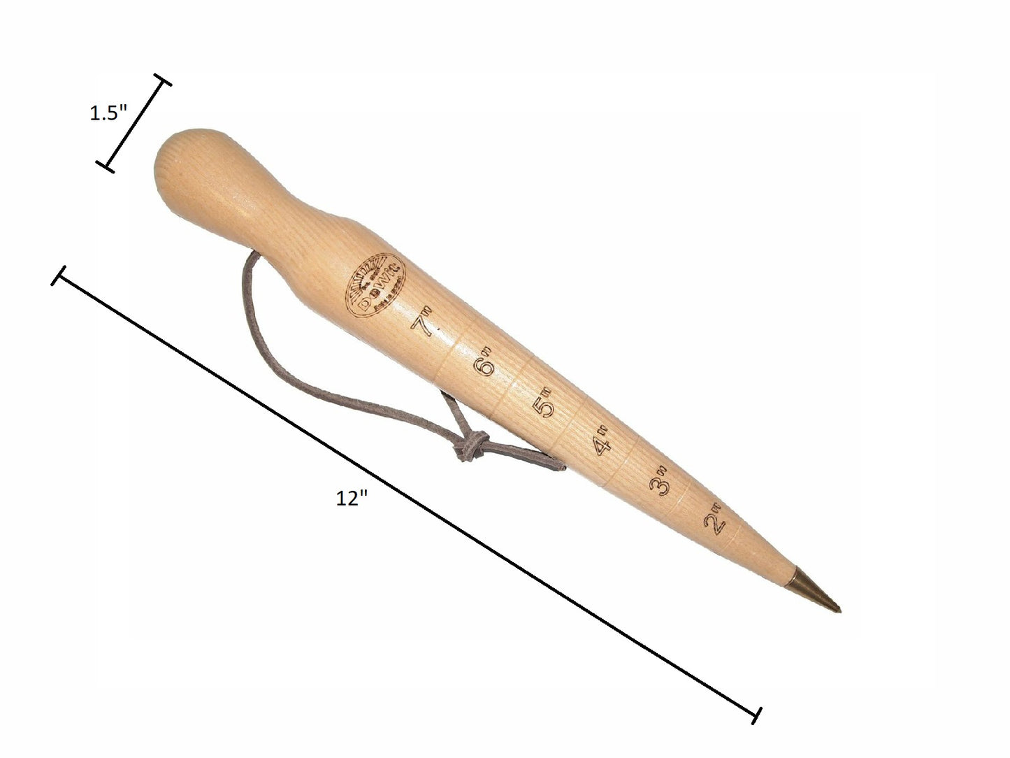 DeWit Dibber - Wooden with Brass Tip