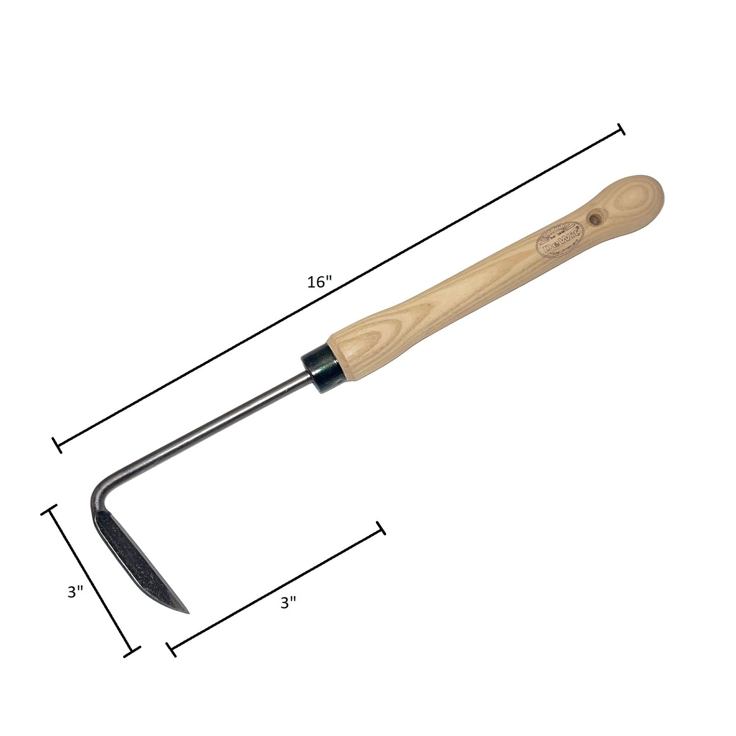 DeWit Weeder - Midsize Handle Right Hand