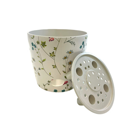 5" Wildflower Round Self-Watering Bamboo Pot