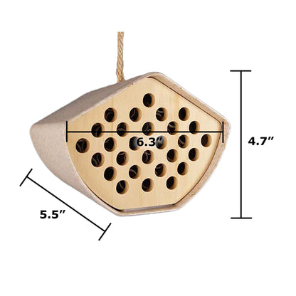 6.3" Bee House - Chaff and Bamboo