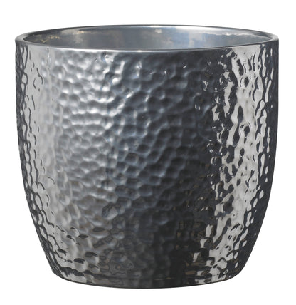 6.3" White 5.5" Silver 5.1" Anthracite 3 Piece Set of Ceramic Boston Pots