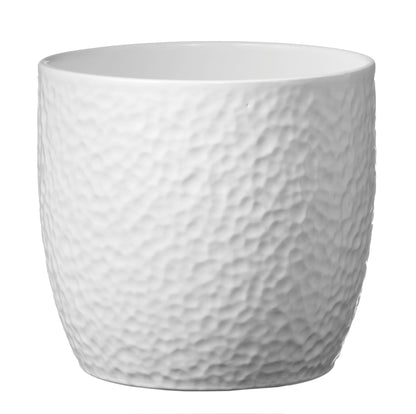 6.3" White 5.5" Silver 5.1" Anthracite 3 Piece Set of Ceramic Boston Pots