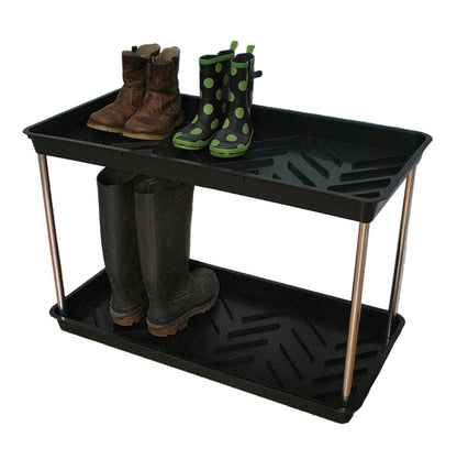 Two Tier Black Boot Tray
