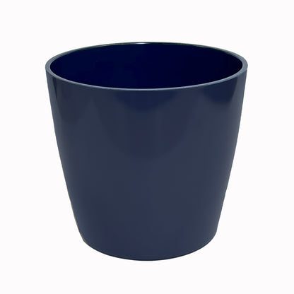 7" Indigo Round Self-Watering Bamboo Pot