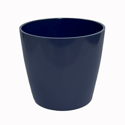 7" Indigo Round Self-Watering Bamboo Pot