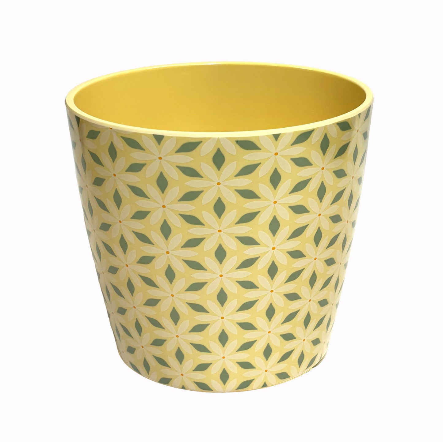 7" Mosaic Round Self-Watering Bamboo Pot