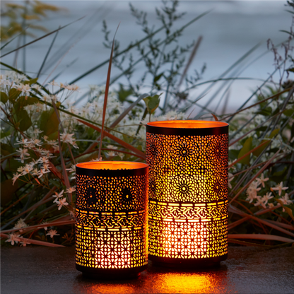 Candle Holder (Set of 2) 4"D x 6"H, 5"D x 8"H Iron