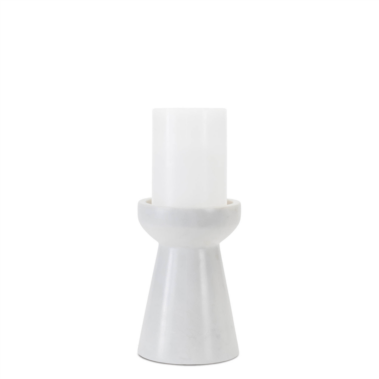 Modern Marble Candle Holder (Set of 2)