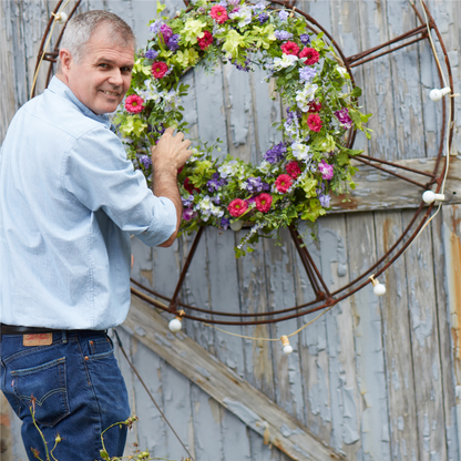 Mixed Floral Wreath 24"D