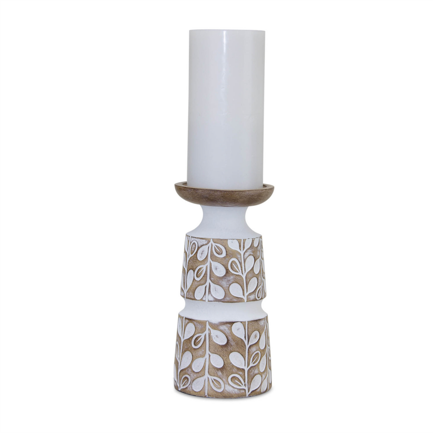 Candle Holder (Set of 3) 5.5"H, 8"H, 10.25"H Resin