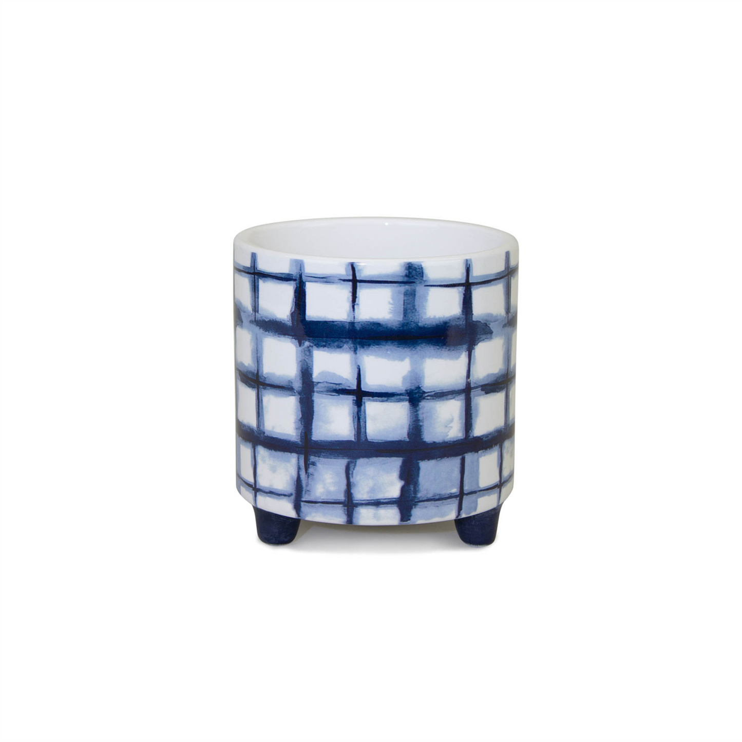 Tie-Dye Design Footed Planter (Set of 2)