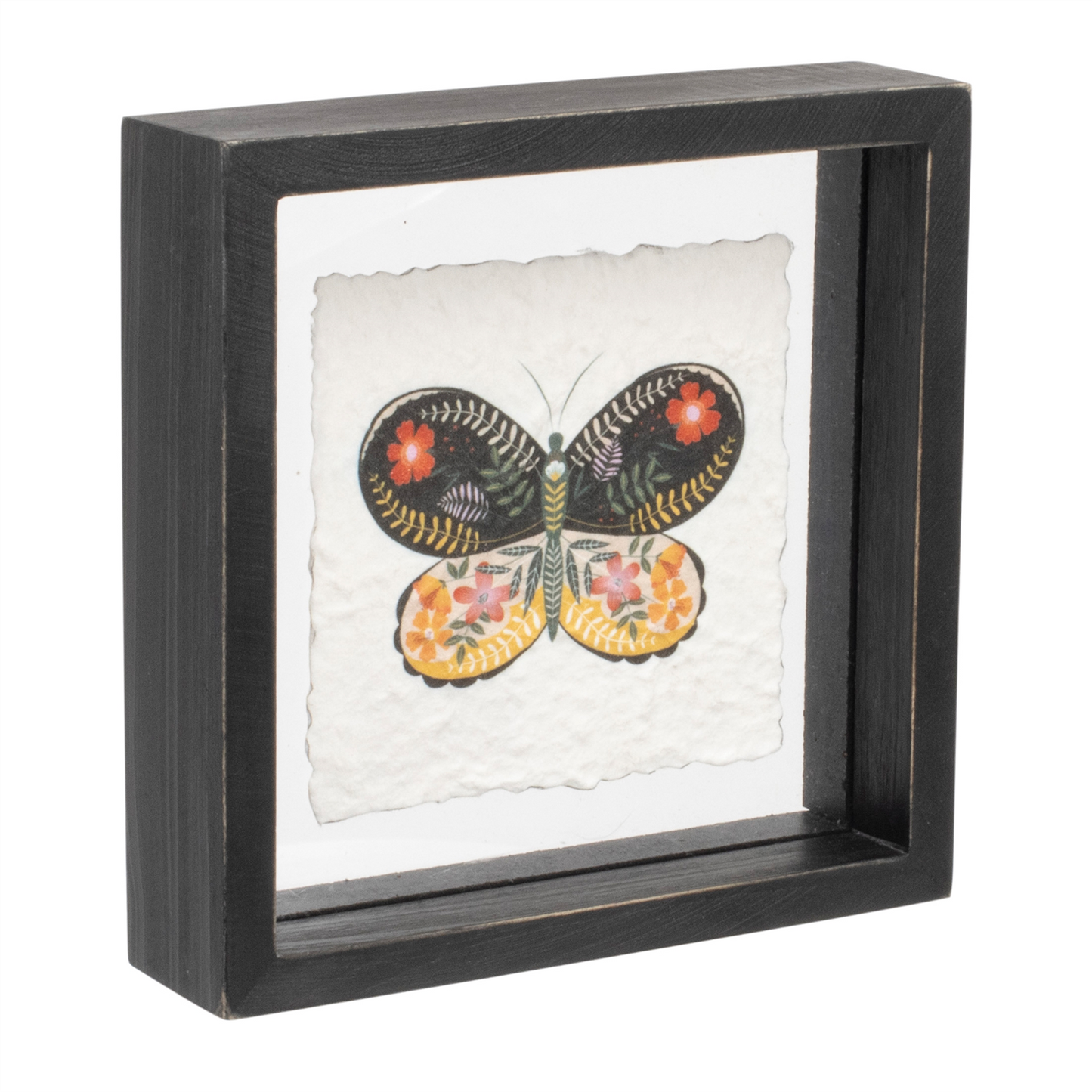 Framed Butterfly Block (Set of 2)
