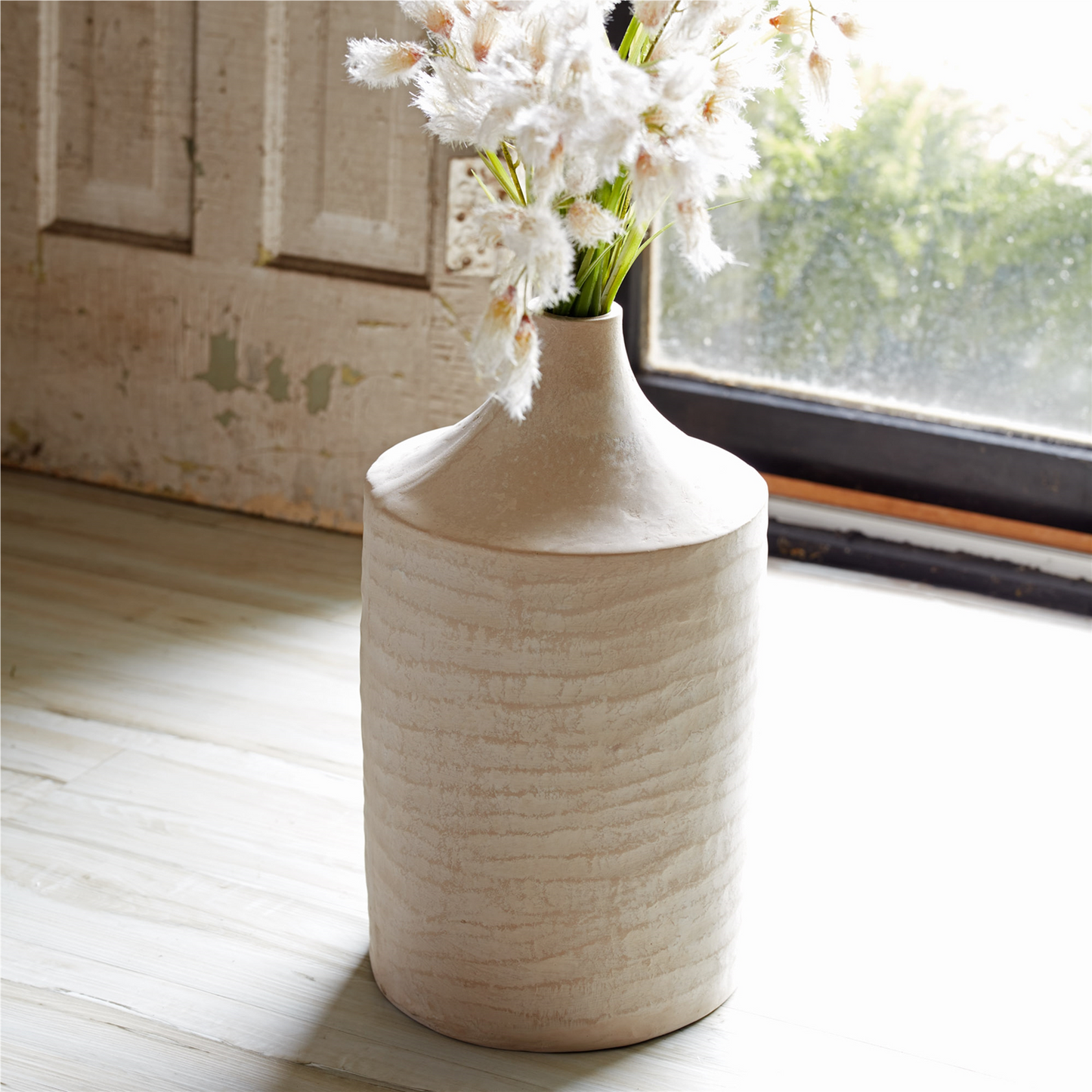 Recycled Paper Chalk Vase 18"H