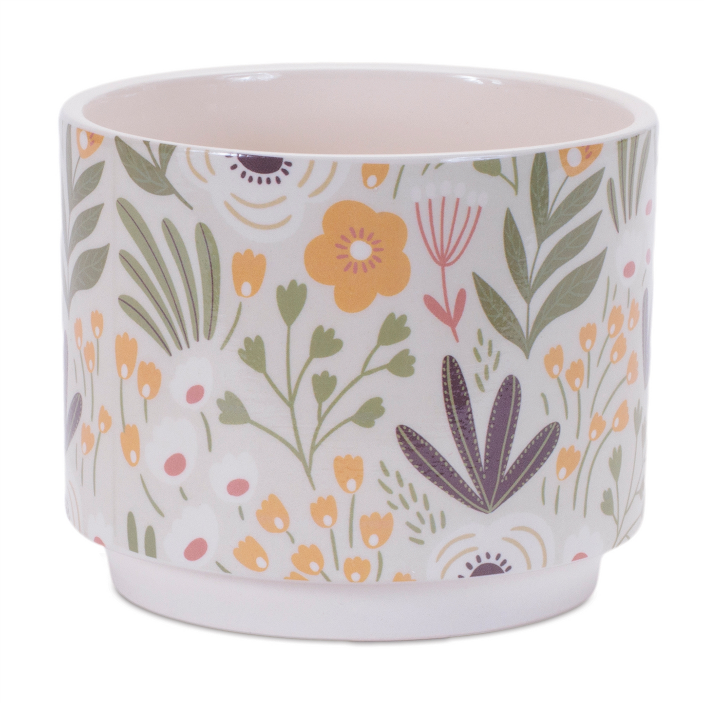 Stone Floral Patterned Planter (Set of 3)