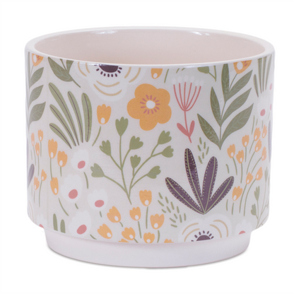 Stone Floral Patterned Planter (Set of 3)