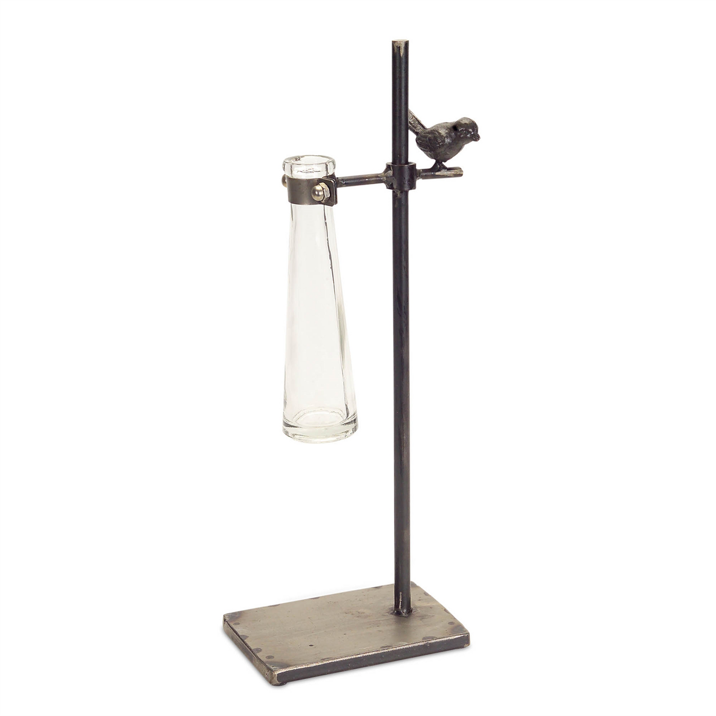 Hanging Bud Vase with Metal Stand (Set of 2)