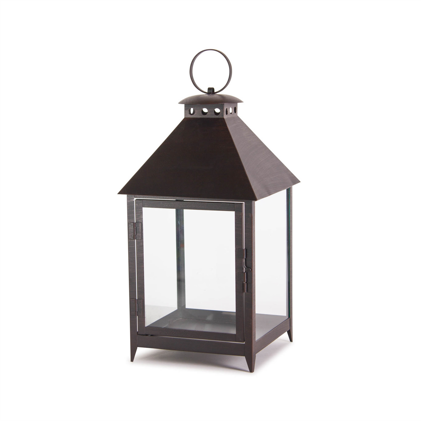 Footed Iron Metal Lantern (Set of 2)