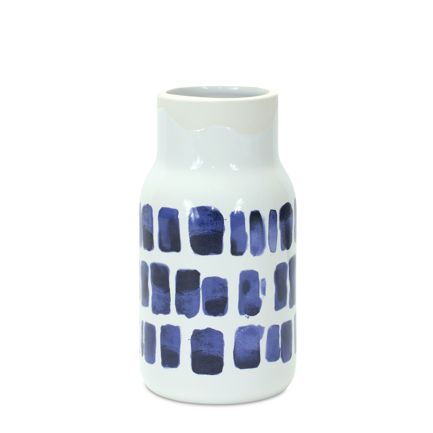 Two-Tone Tie Dye Design Ceramic Vase (Set of 2)
