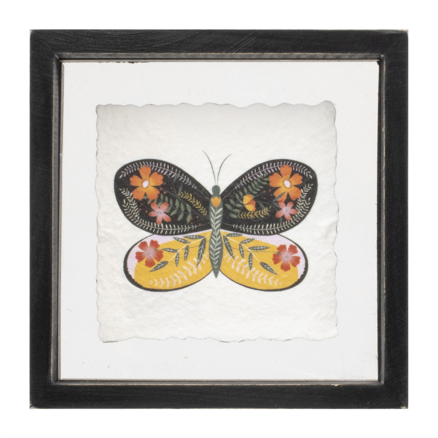 Framed Butterfly Block (Set of 2)