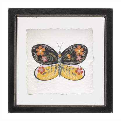 Framed Butterfly Block (Set of 2)