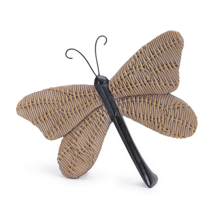 Wicker Design Butterfly and Dragonfly Shelf Sitter (Set of 4)