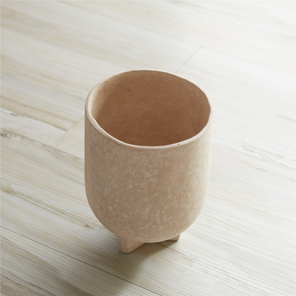 Recycled Paper Chalk Vase 7"H