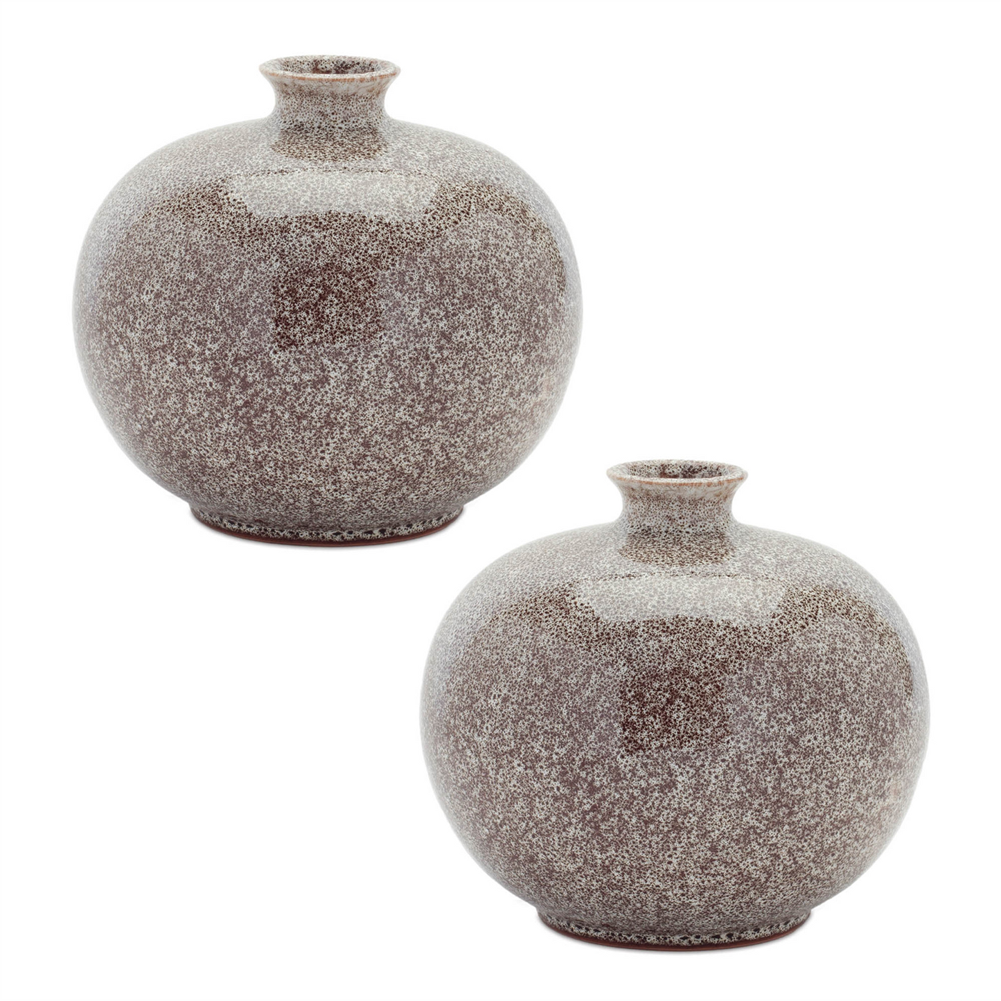 Vase (Set of 2) 7"D x 6.75"H Ceramic