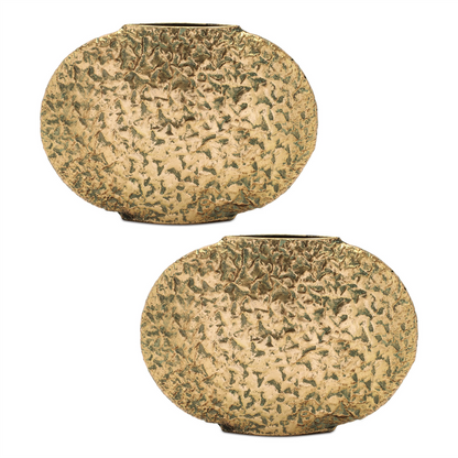 Vase (Set of 2) 14.5"L x 10.75"H Metal