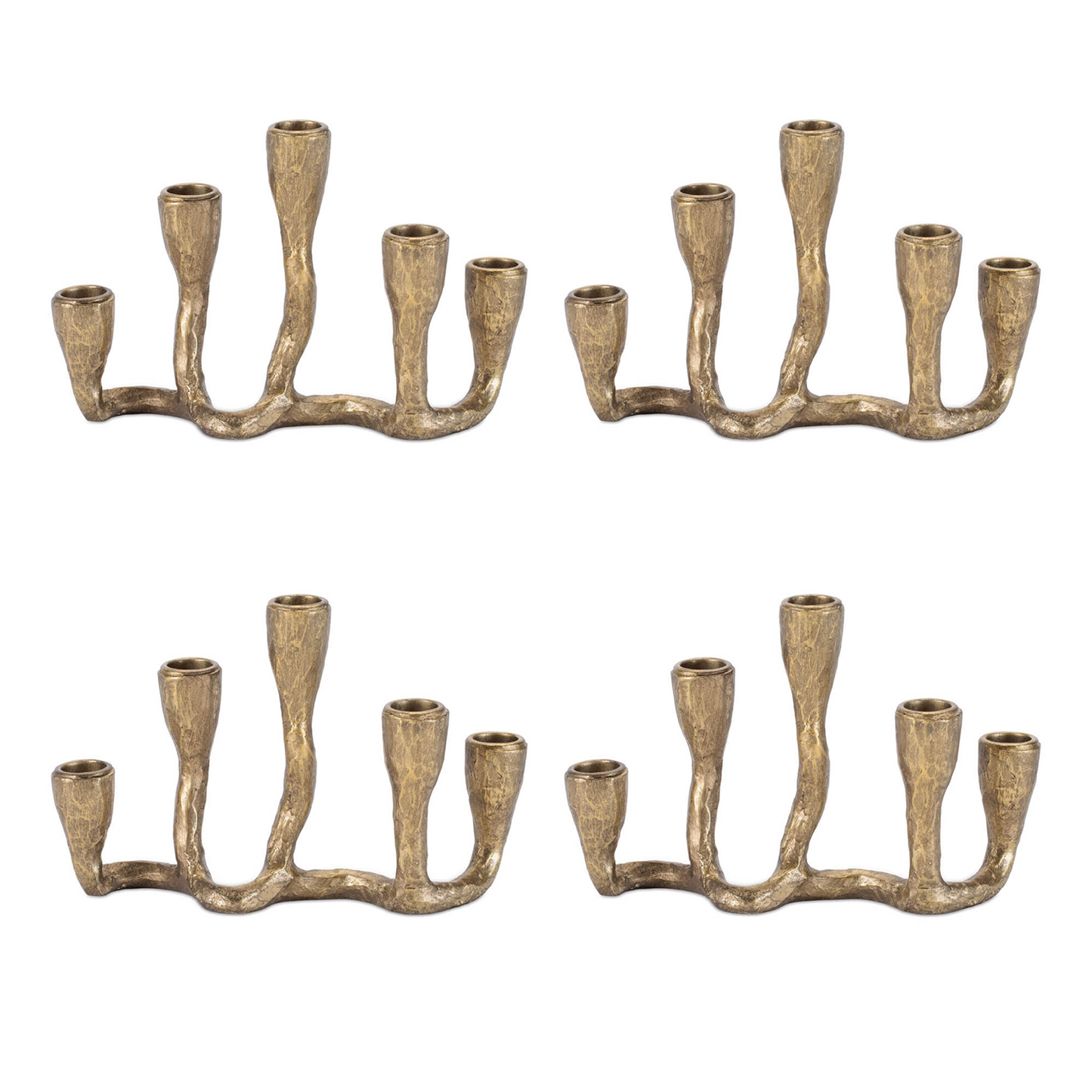 Taper Candle Holder (Set of 4) 9"L x 6"H Resin