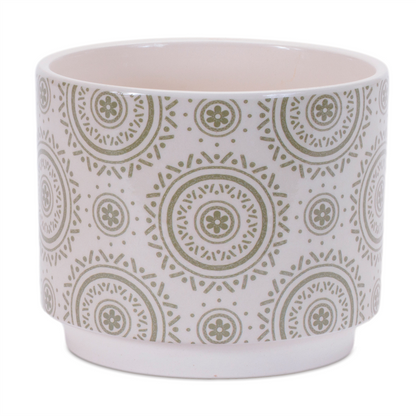 Stone Floral Patterned Planter (Set of 3)