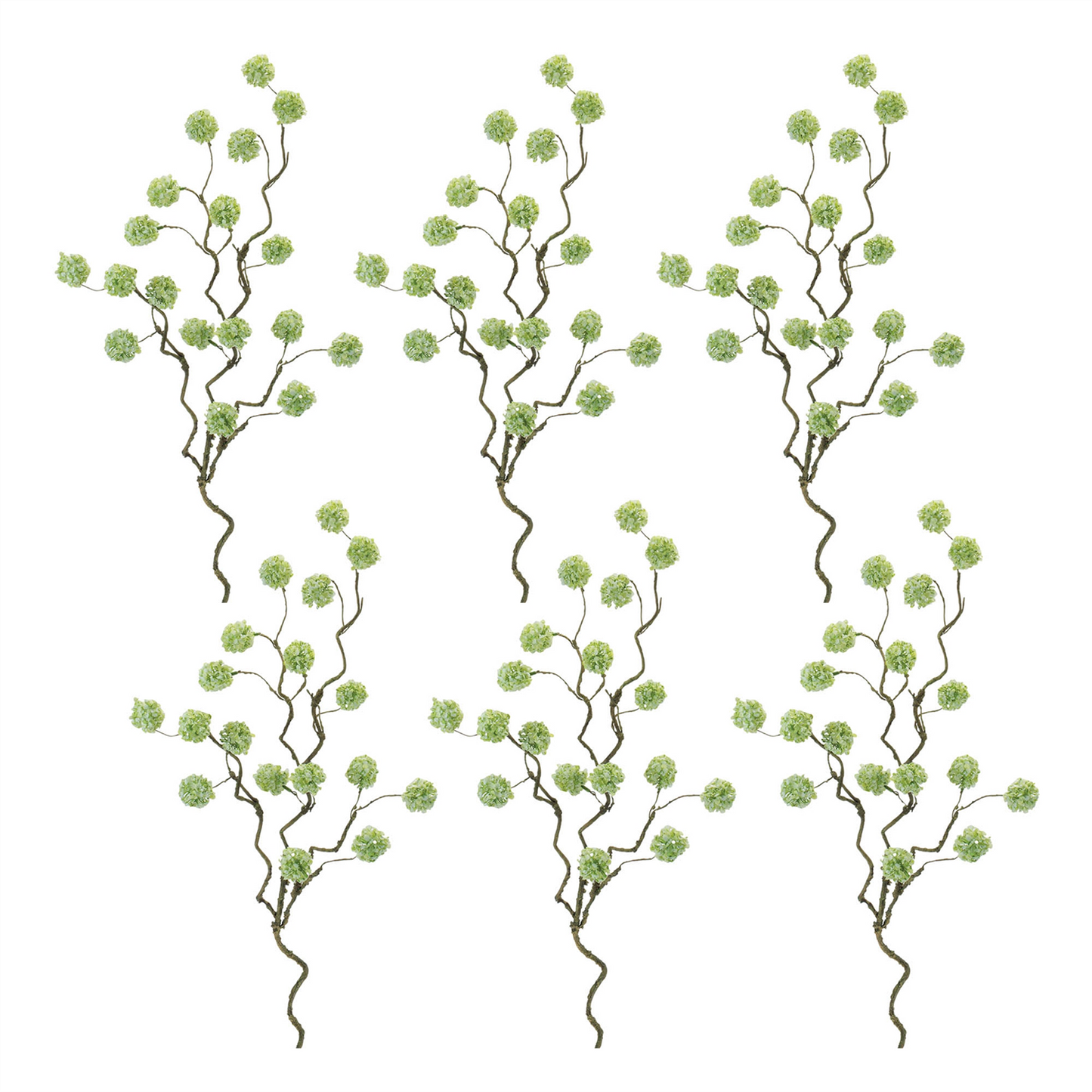 Snowball Floral Branch (Set of 6)