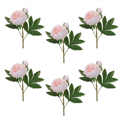 Peony Floral Spray (Set of 6)
