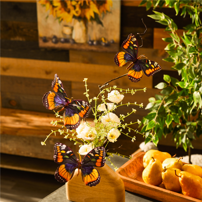 Butterfly Spray (Set of 6) 32”H Fabric/Plastic