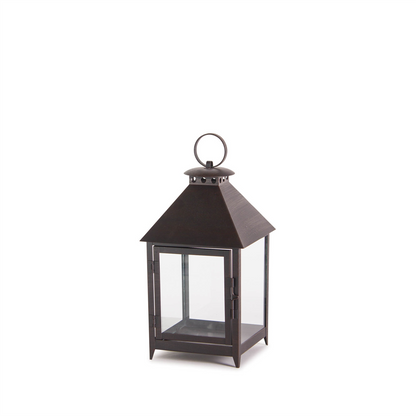 Footed Iron Metal Lantern (Set of 2)