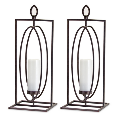Candle Holder 24”H (Set of 2) Iron